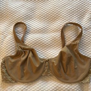 Beige underwire bra